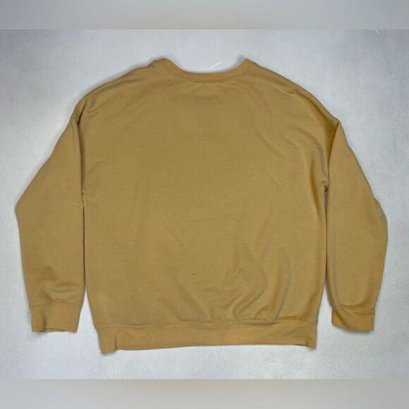 ACDC World Tour 1979 Retro Graphic Lightweight Sweatshirt Women Medium Yellow - Picture 3 of 6